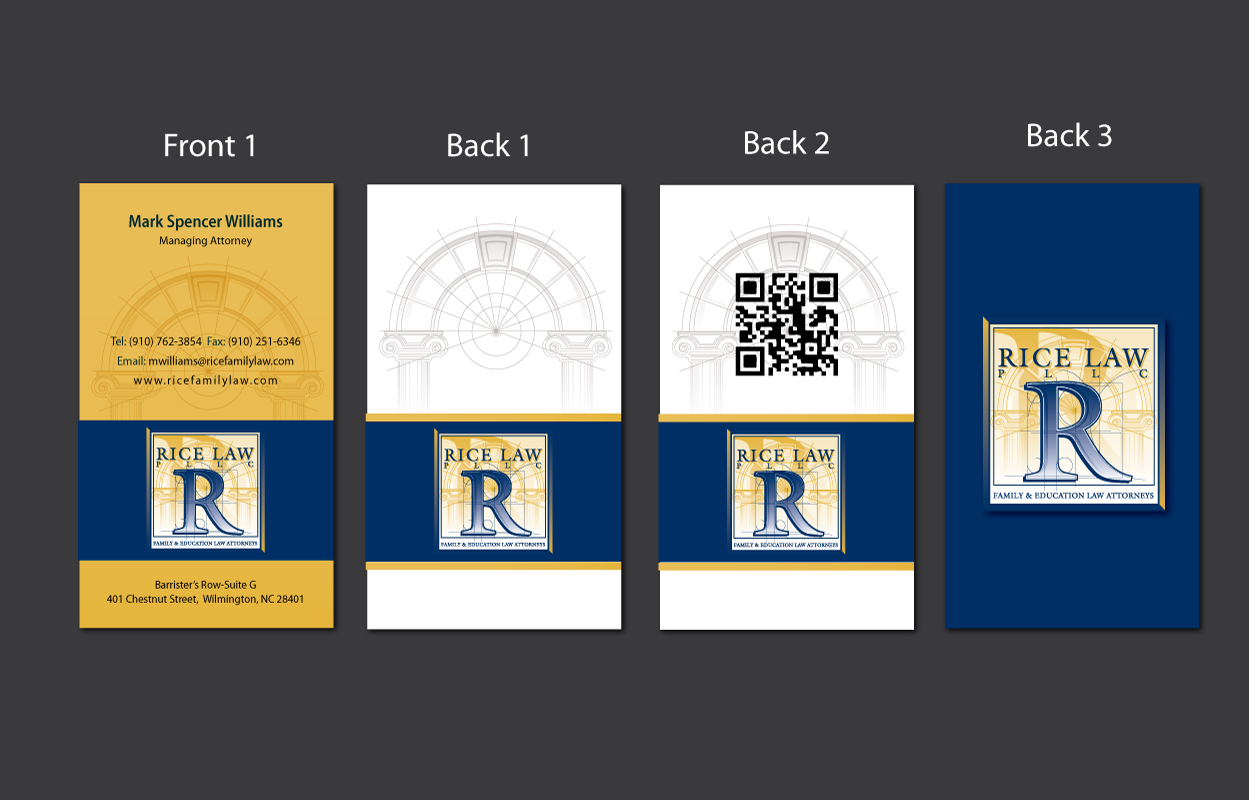 Visitenkarten-Design von meet007 für Rice Law, PLLC | Design #1894215