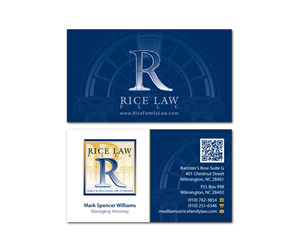 Diseño de Tarjeta de Presentación por MDesign para Rice Law, PLLC | Diseño #1905280