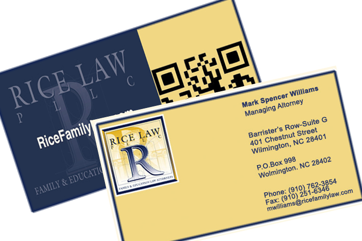 Visitenkarten-Design von Artiest MustbAli für Rice Law, PLLC | Design #1906516