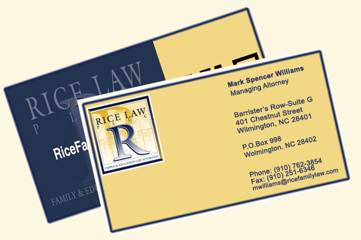 Business Card Design by Artiest MustbAli for Rice Law, PLLC | Design #1906537