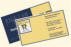 Business Card Design by Artiest MustbAli for Rice Law, PLLC | Design: #1906537