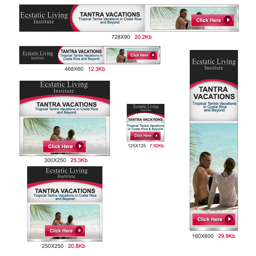 Banner Ad Design by DesignXyz for Ecstatic Living Institute | Design #1937958