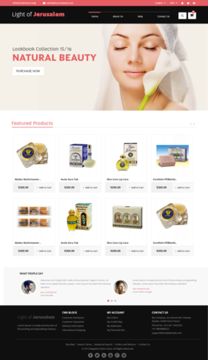 Web Design by webxvision for Ein Gedi Cosmetics ltd. | Design: #7605822