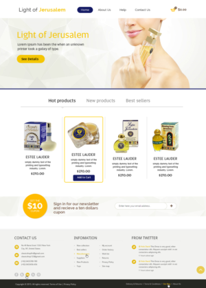 Web Design by webxvision for Ein Gedi Cosmetics ltd. | Design: #7676529