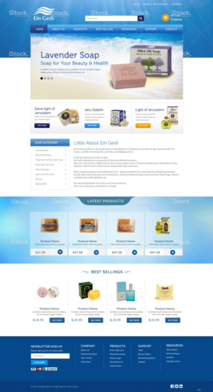 Web Design by pb for Ein Gedi Cosmetics ltd. | Design: #7544042