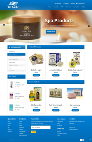 Web Design by pb for Ein Gedi Cosmetics ltd. | Design: #7544044