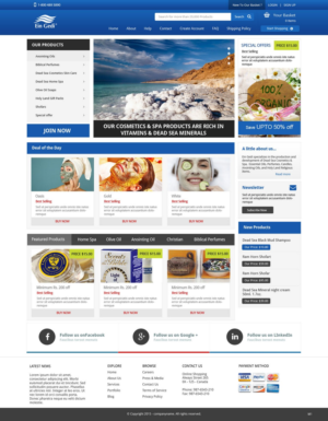 Web Design by pb for Ein Gedi Cosmetics ltd. | Design: #7544045