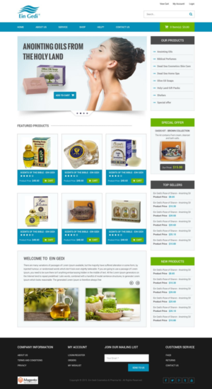 Web Design by pb for Ein Gedi Cosmetics ltd. | Design: #7547529