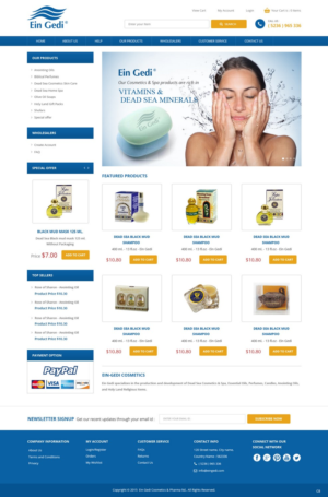 Web Design by pb for Ein Gedi Cosmetics ltd. | Design: #7547533