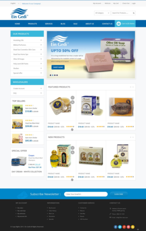 Web Design by pb for Ein Gedi Cosmetics ltd. | Design: #7547534