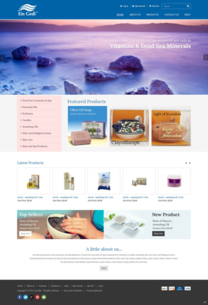 Web Design by pb for Ein Gedi Cosmetics ltd. | Design: #7547537