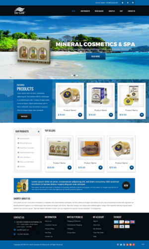 Web Design by pb for Ein Gedi Cosmetics ltd. | Design: #7561358