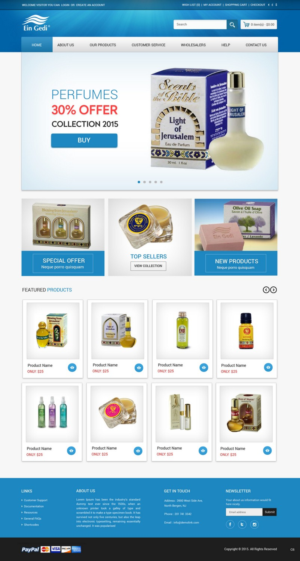 Web Design by pb for Ein Gedi Cosmetics ltd. | Design: #7561363
