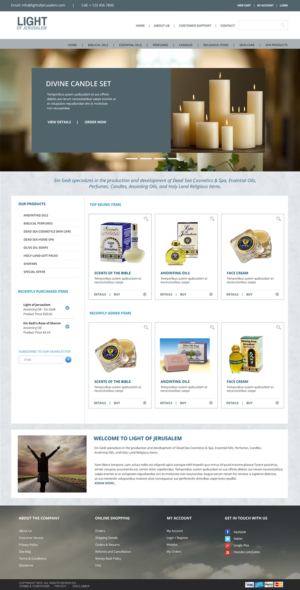 Web Design by studiyo3 for Ein Gedi Cosmetics ltd. | Design: #7652594