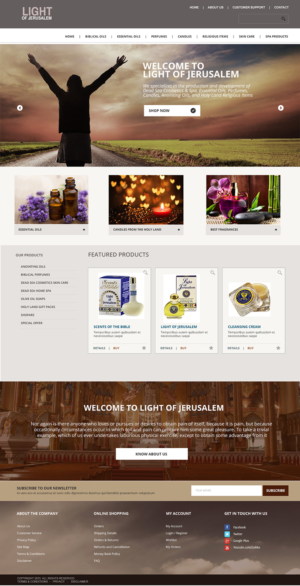 Web Design by studiyo3 for Ein Gedi Cosmetics ltd. | Design: #7654387