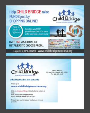 Postkarten-Design von NatPearlDesigns für Child Bridge | Design: #7562415