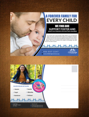 Postkarten-Design von creative.bugs für Child Bridge | Design: #7560496