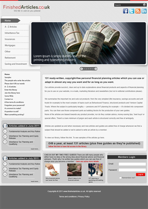Web Design by pb for MIster Write Ltd | Design: #388247