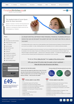 Web Design by pb for MIster Write Ltd | Design: #388251