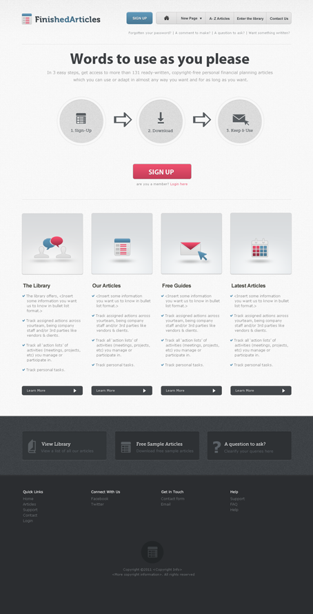 Web Design by TheExpert for MIster Write Ltd | Design #395505