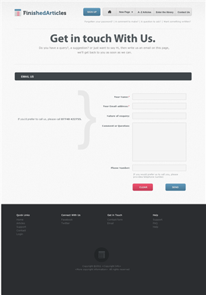 Web Design by TheExpert for MIster Write Ltd | Design: #395519