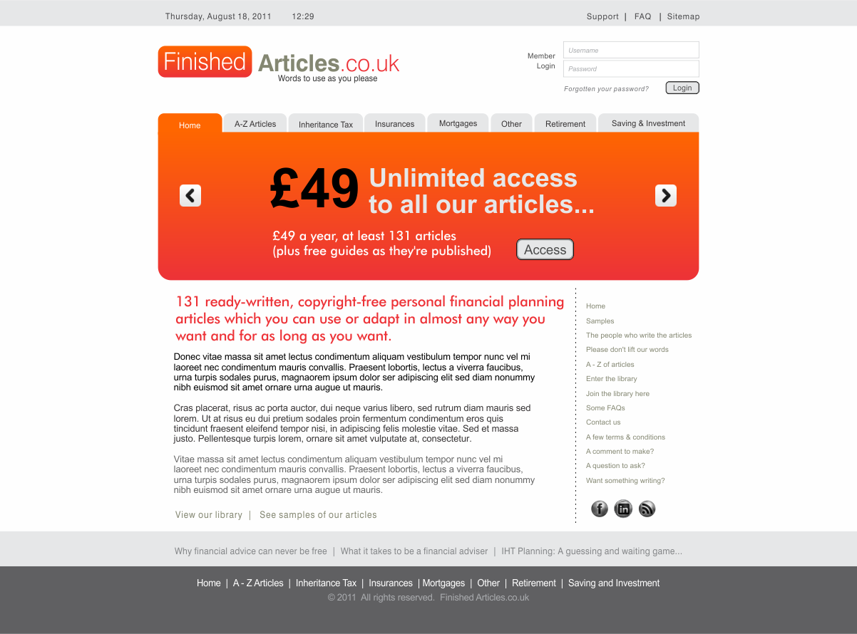 Web Design by CreativeIyke for MIster Write Ltd | Design #391018