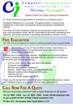 Flyer Design by RPM Graphics for Computer Integrations | Design: #12485