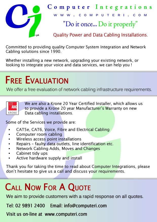 Flyer Design by RPM Graphics for Computer Integrations | Design #12739