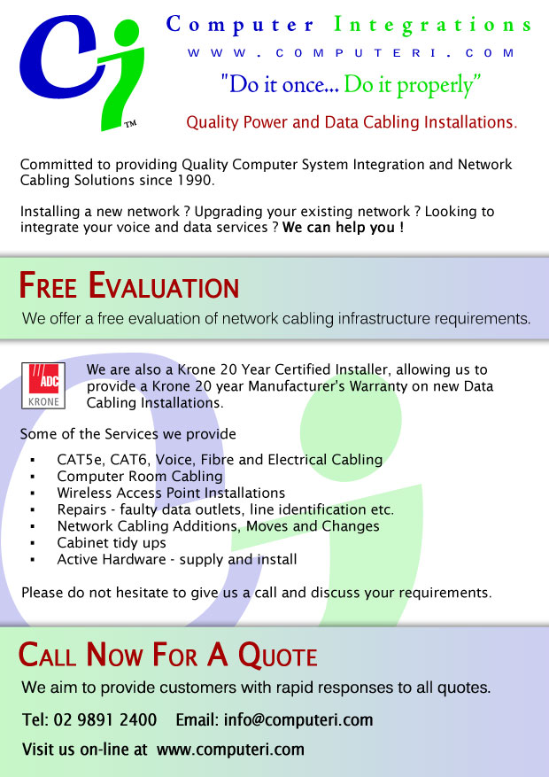 Flyer Design by RPM Graphics for Computer Integrations | Design #12899