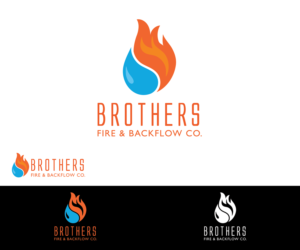 Brothers Fire & Backflow | Logo Design by CoffeeBreak88