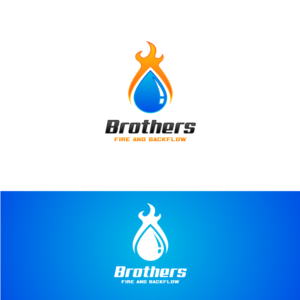 Diseño de Logo por @vorbys para Brothers Fire & Backflow  | Diseño: #7641632