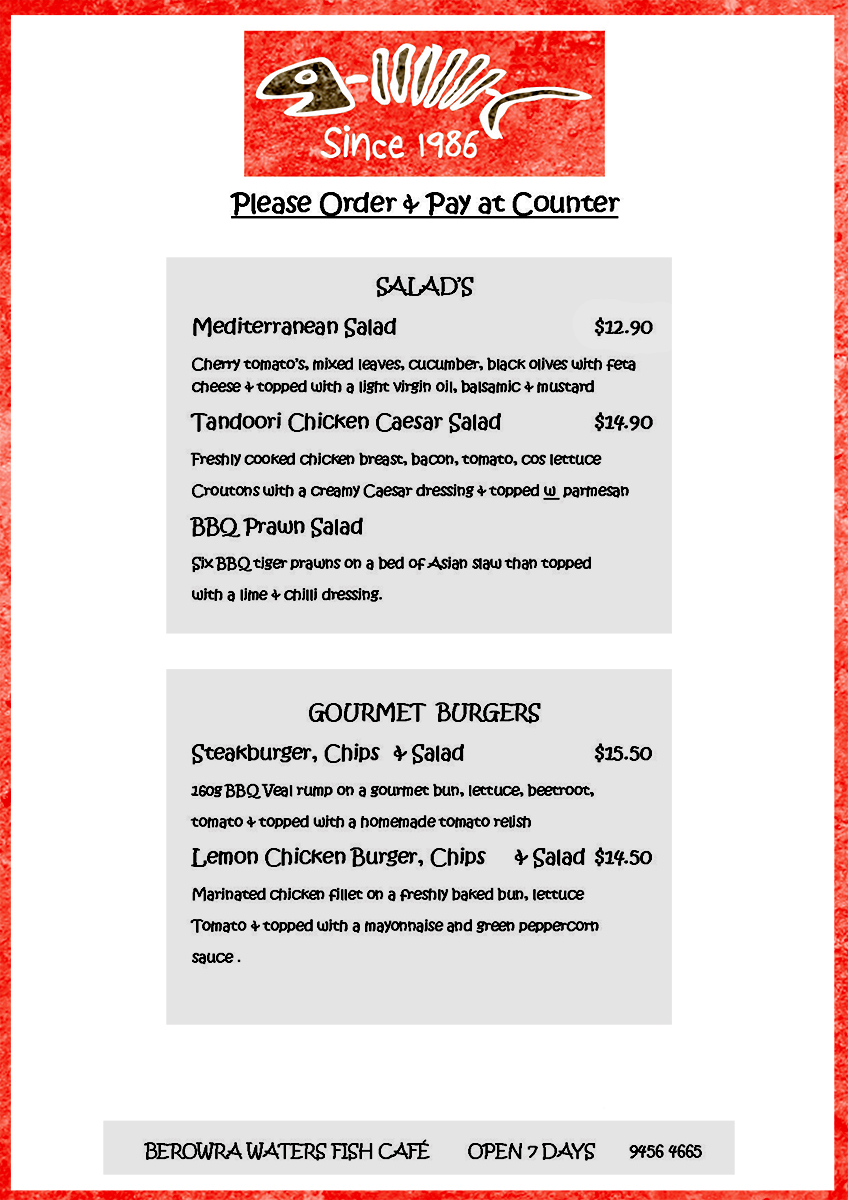 Menu Design by Cordell Photographic Imaging for this project | Design #1906639
