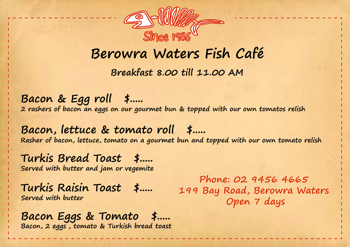 Menu Design by freeza^^ for this project | Design #1914137