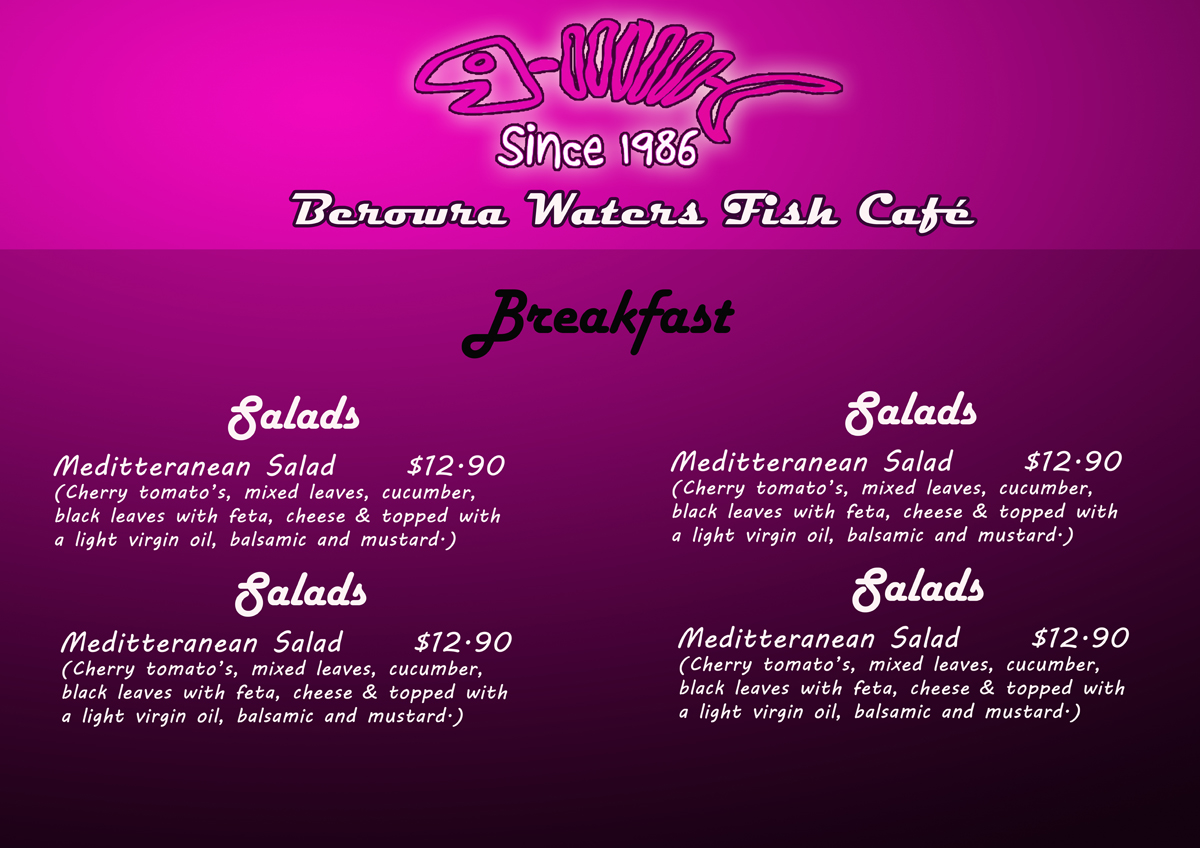 Menu Design by Neryha for this project | Design #1930089