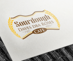 Sourdough Daves dba Roses cafe | Logo Design by Maher Sh