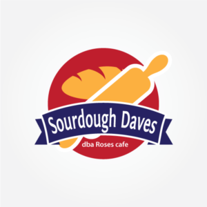 Sourdough Daves dba Roses cafe | Logo Design by 3dwOrX