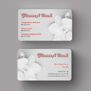 Visitenkarten-Design von INDIAN_Ashok für flowers a bunch | Design: #7548383