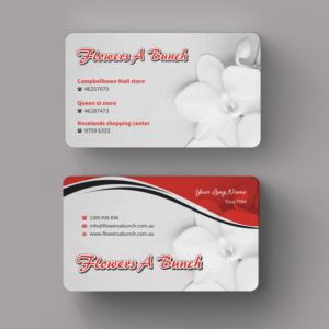 Visitenkarten-Design von INDIAN_Ashok für flowers a bunch | Design: #7548386