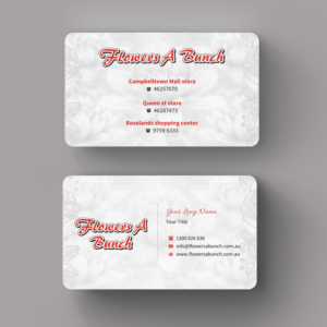 Visitenkarten-Design von INDIAN_Ashok für flowers a bunch | Design: #7548387
