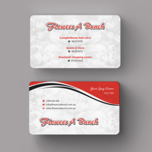 Visitenkarten-Design von INDIAN_Ashok für flowers a bunch | Design: #7548388