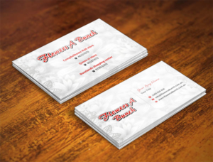 Visitenkarten-Design von INDIAN_Ashok für flowers a bunch | Design: #7548394