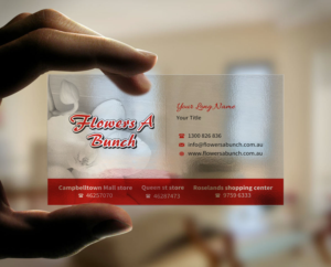 Visitenkarten-Design von INDIAN_Ashok für flowers a bunch | Design: #7548395