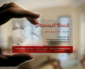 Business Card Design by INDIAN_Ashok for flowers a bunch | Design: #7548401