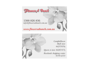 Business Card Design by mildelfina for flowers a bunch | Design: #7546637