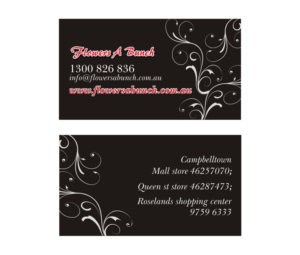 Business Card Design by mildelfina for flowers a bunch | Design: #7548935