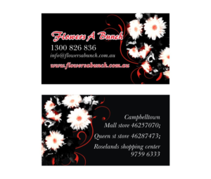 Visitenkarten-Design von mildelfina für flowers a bunch | Design: #7549153