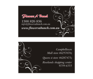Visitenkarten-Design von mildelfina für flowers a bunch | Design: #7549159