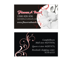 Visitenkarten-Design von mildelfina für flowers a bunch | Design: #7549577
