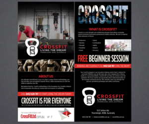 Crossfit Living the Dream Flyer | Diseño de Flyer por Brian Ellis
