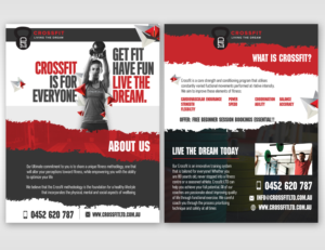 Crossfit Living the Dream Flyer | Diseño de Flyer por Kishaloy_D